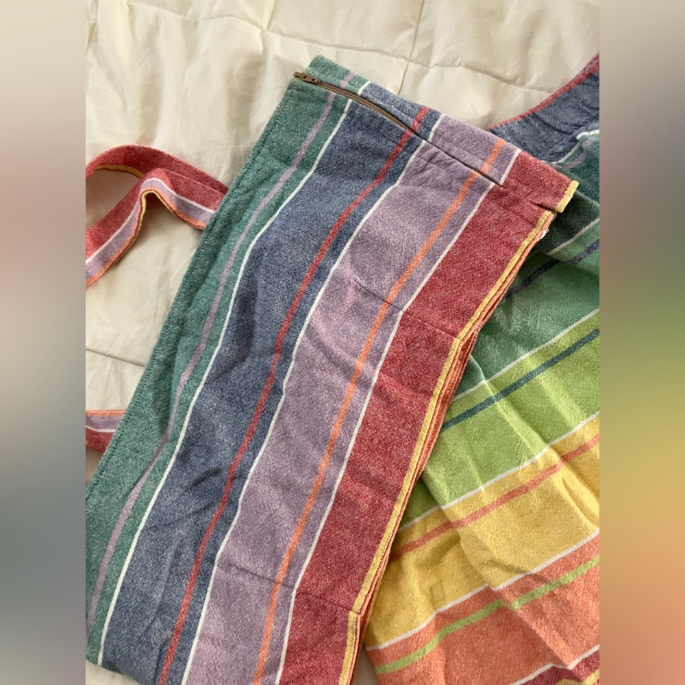 Franklin Jay Handmade Two Piece Rainbow Beach Set S/M Stripes - Picture 9 of 15